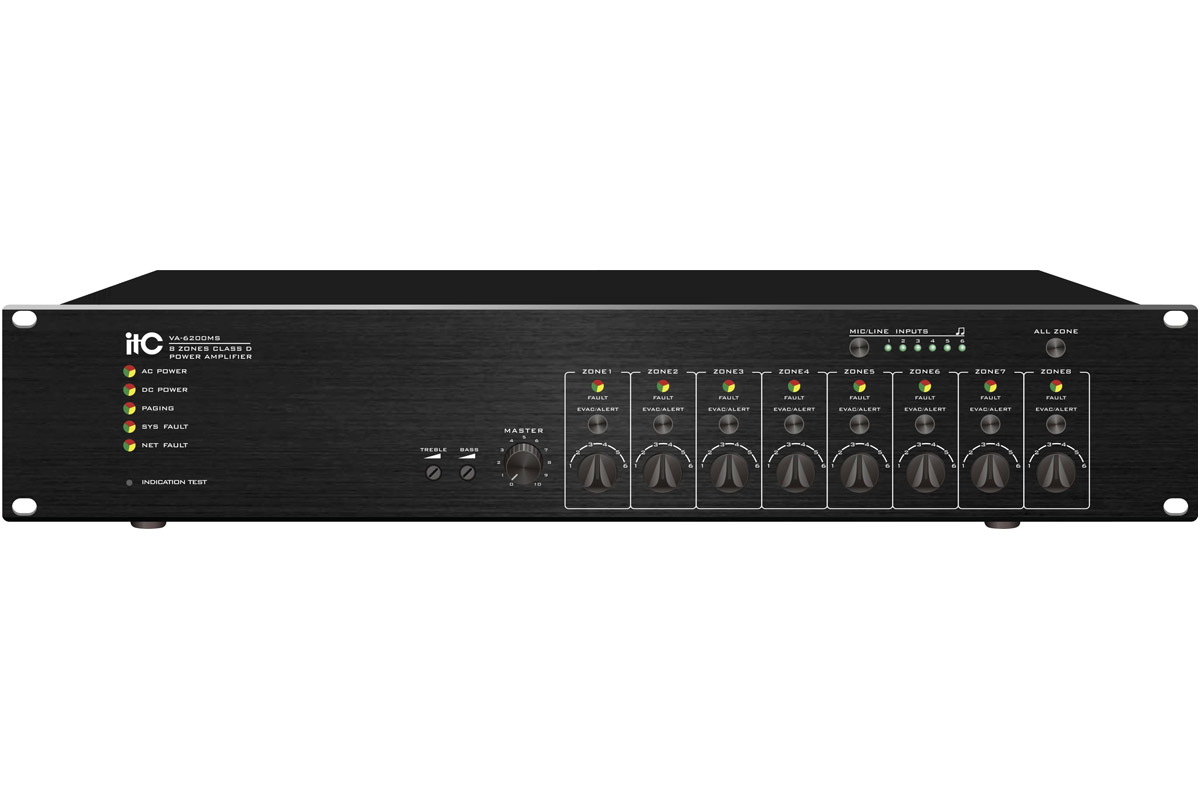 Усилитель системы оповещения ITC Audio VA-6200MS ️ в Алматы (Казахстан)