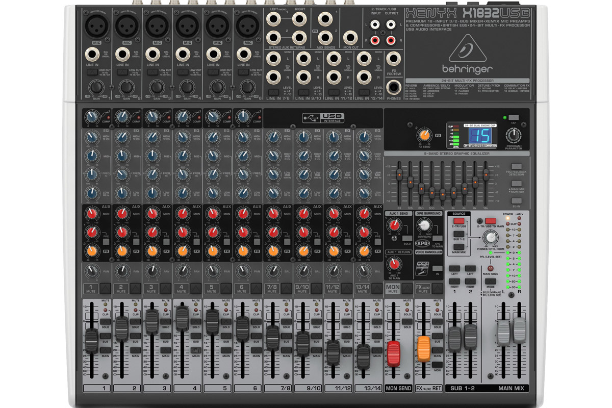 Behringer Xenyx X1832USB ️ 12-канальный микшер в Алматы (Казахстан)